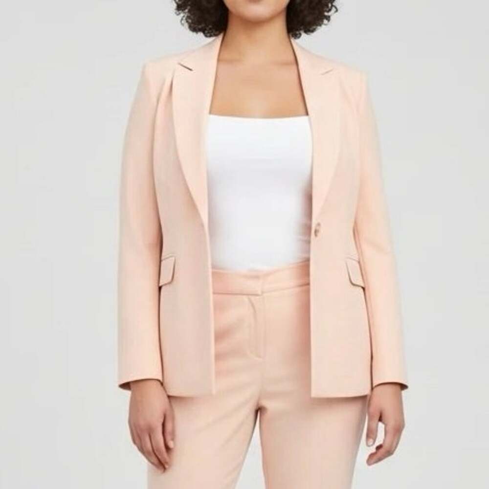 Calvin Klein Women’s Blazer Jacket Size 10 Champagne/Orange Tone